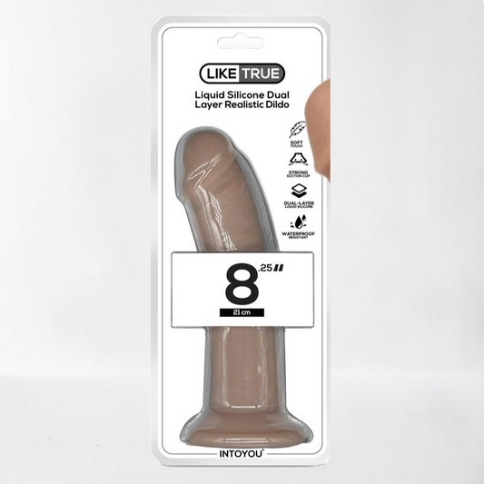 Intoyou LikeTrue dildo hiper realista silicona líquida dual layer 21 cm