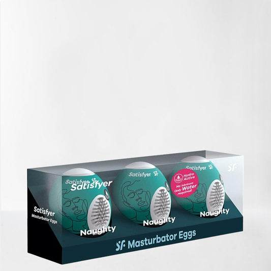 Satisfyer huevos masturbadores "Naughty" pack de 3