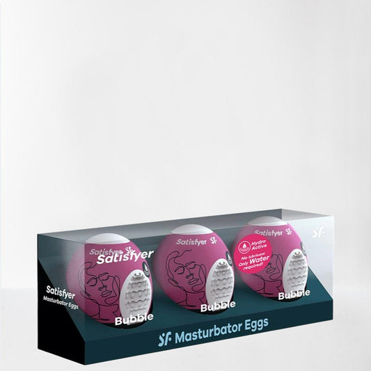 Satisfyer huevos masturbadores "Bubble" pack de 3