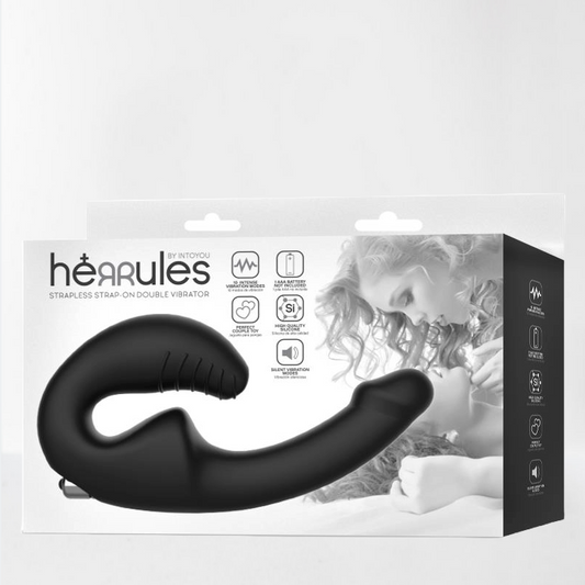 Intoyou vibrador doble sin arnés y sin control remoto "HerRules"