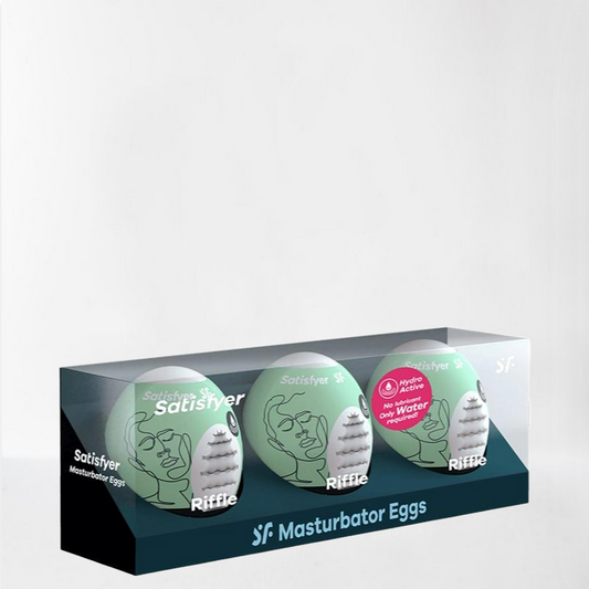 Satisfyer huevos masturbadores "Riffle" pack de 3