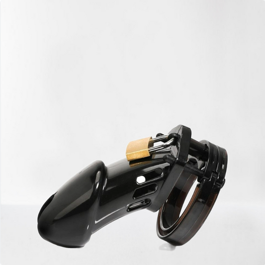 LateToBed BDSM Line jaula de castidad universal long negra