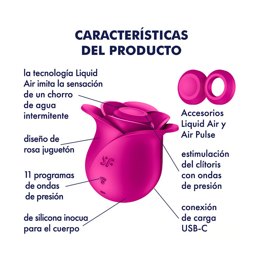 Satisfyer succionador de clítoris con diseño de rosa "Pro 2 Modern Blossom"