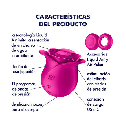 Satisfyer succionador de clítoris con diseño de rosa "Pro 2 Modern Blossom"