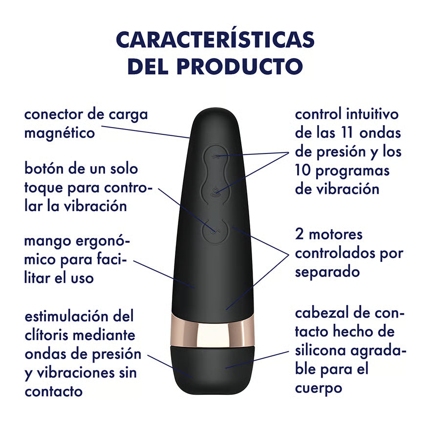 Satisfyer succionador de clítoris con vibración "Pro 3+"