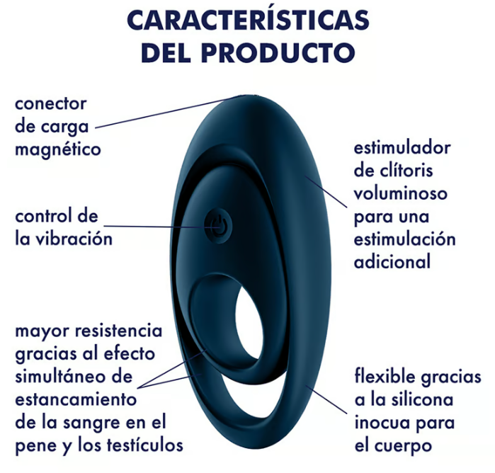 Satisfyer anillo vibrador "Duo - Glorious"