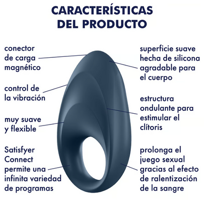 Satisfyer anillo vibrador "One - Mighty" (con app)