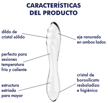 Satisfyer dildo de cristal "Dazzling Crystal 1" transparente