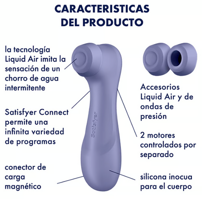 Satisfyer succionador de clítoris con vibración "Pro 2 Gen 3" lila (con app)