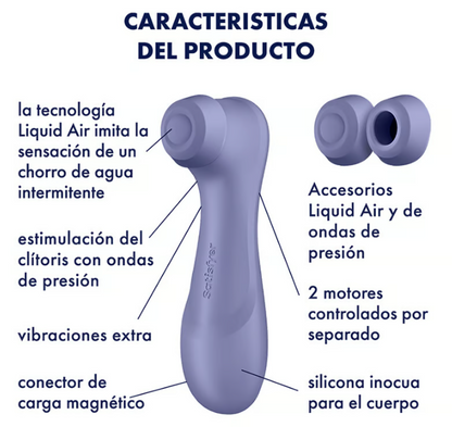 Satisfyer succionador de clítoris con vibración "Pro 2 Gen 3" lila