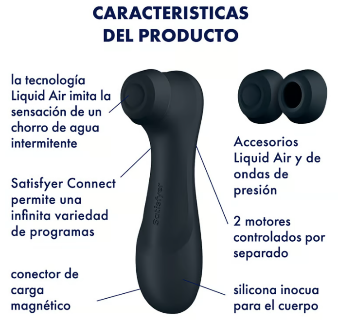Satisfyer succionador de clítoris con vibración "Pro 2 Gen 3" negro (con app)