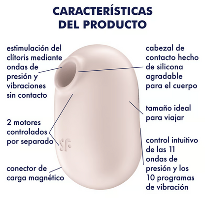 Satisfyer succionador de clítoris con vibración "Pro To Go 2" rosa