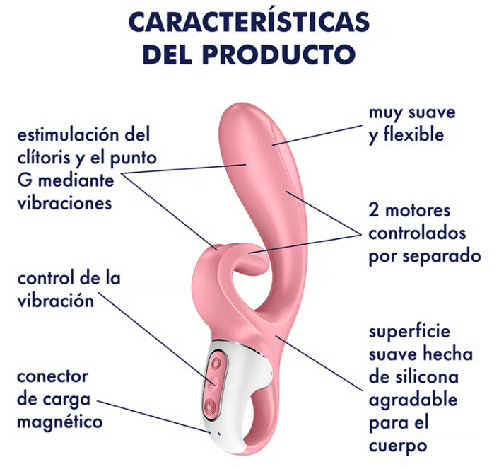 Satisfyer vibrador "Hug Me" rosa (con app)