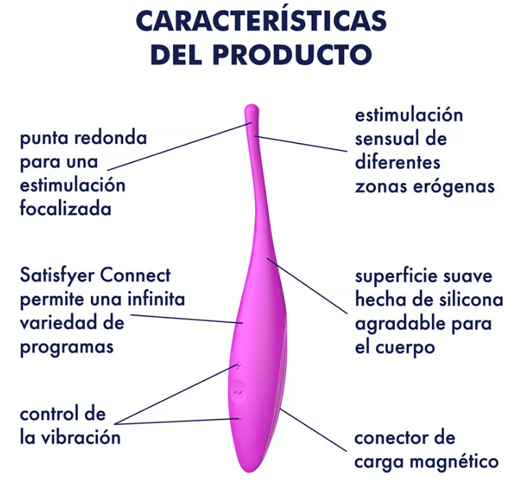 Satisfyer vibrador "Twirling Joy" lila (con app)