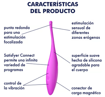 Satisfyer vibrador "Twirling Joy" lila (con app)