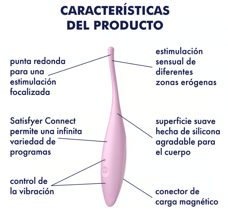 Satisfyer vibrador "Twirling Joy" rosa (con app)