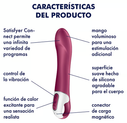 Satisfyer vibrador con efecto calor "Big Heat" (con app)