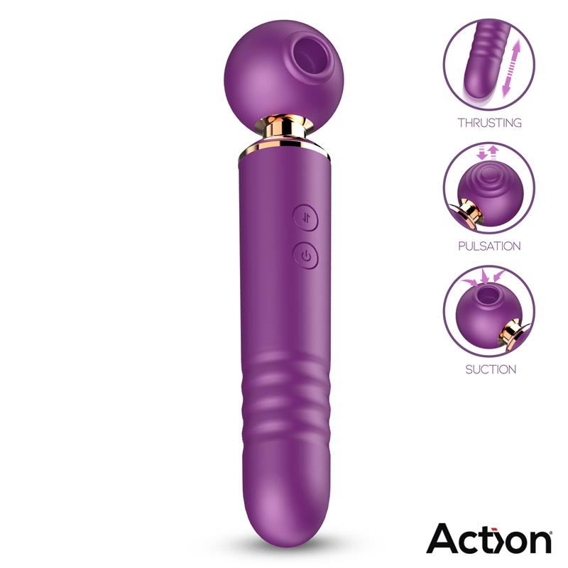 Action masajeador con succión y thrusting "Arion"