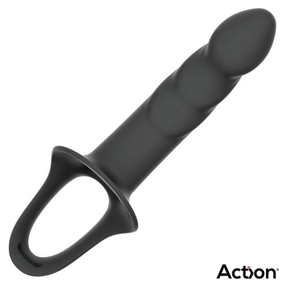 Action arnés strap-on con dildo hueco de silicona premium "Sniper"