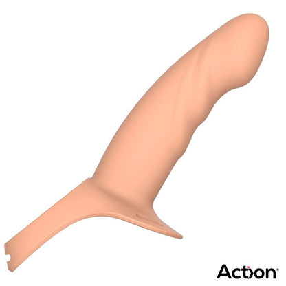 Action arnés strap-on con dildo hueco de silicona "Premium" S