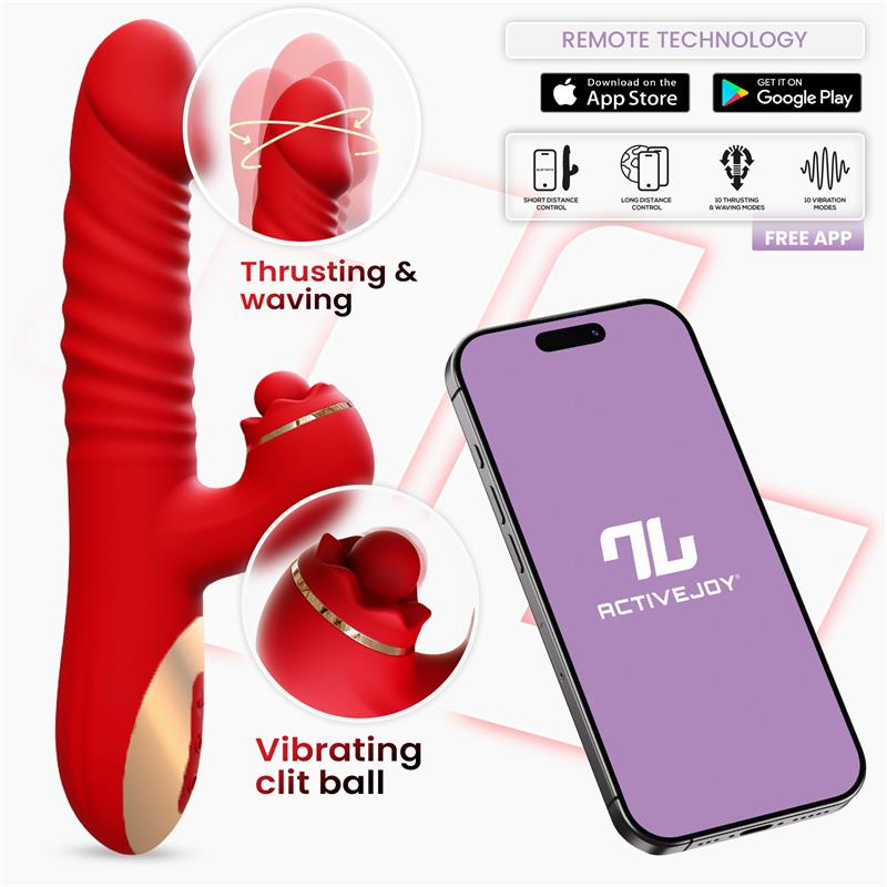 Intoyou vibrador con thrusting y waving "Ascen" (con app)