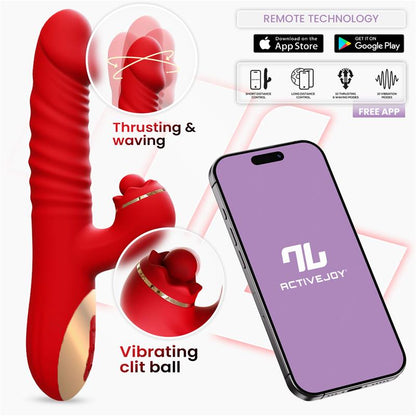 Intoyou vibrador con thrusting y waving "Ascen" (con app)