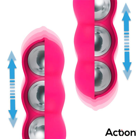 Action huevo vibrador y entrenador de suelo pélvico "Beany"