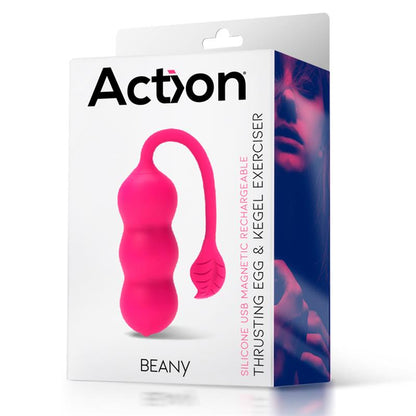 Action huevo vibrador y entrenador de suelo pélvico "Beany"