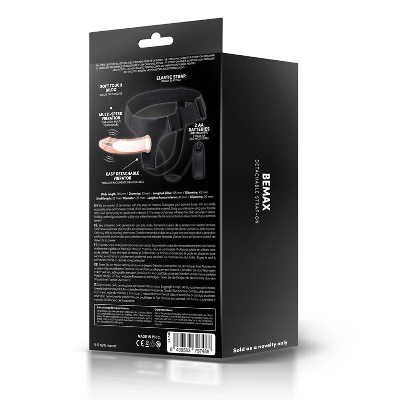 Harness Collection Latetobed arnés con dildo hueco vibrador desmontable "Bemax"