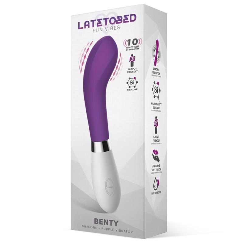 Latetobed vibrador de silicona "Benty"