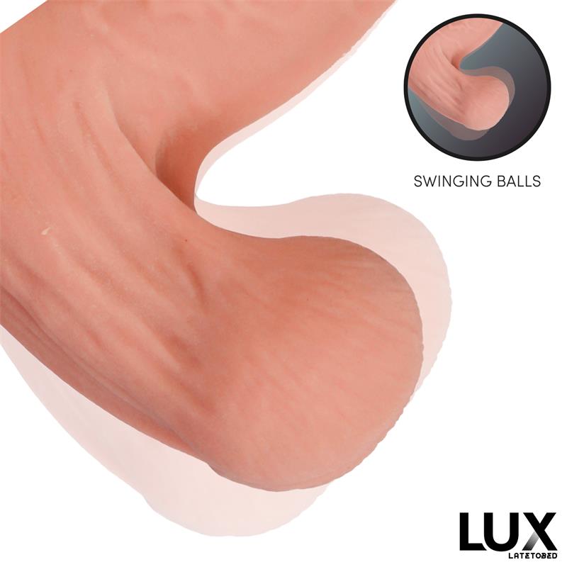 Lux dildo realista triple densidad con testículos oscilantes "Bernd" 9.2