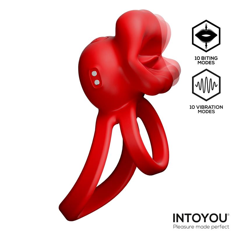 Intoyou anillo vibrador con mordisqueo "Bittey"