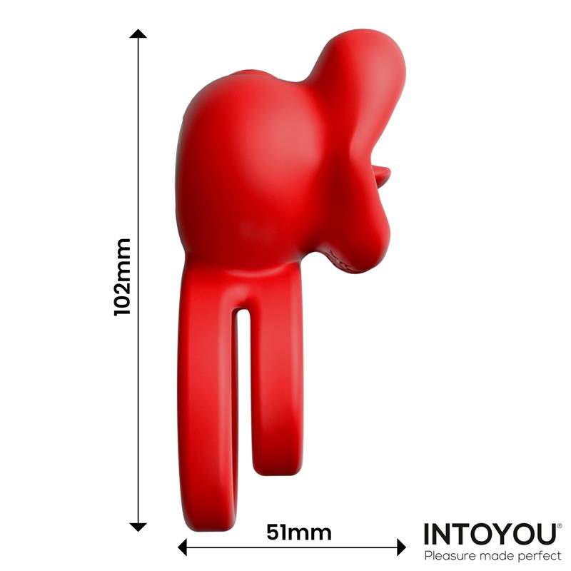 Intoyou anillo vibrador con mordisqueo "Bittey"