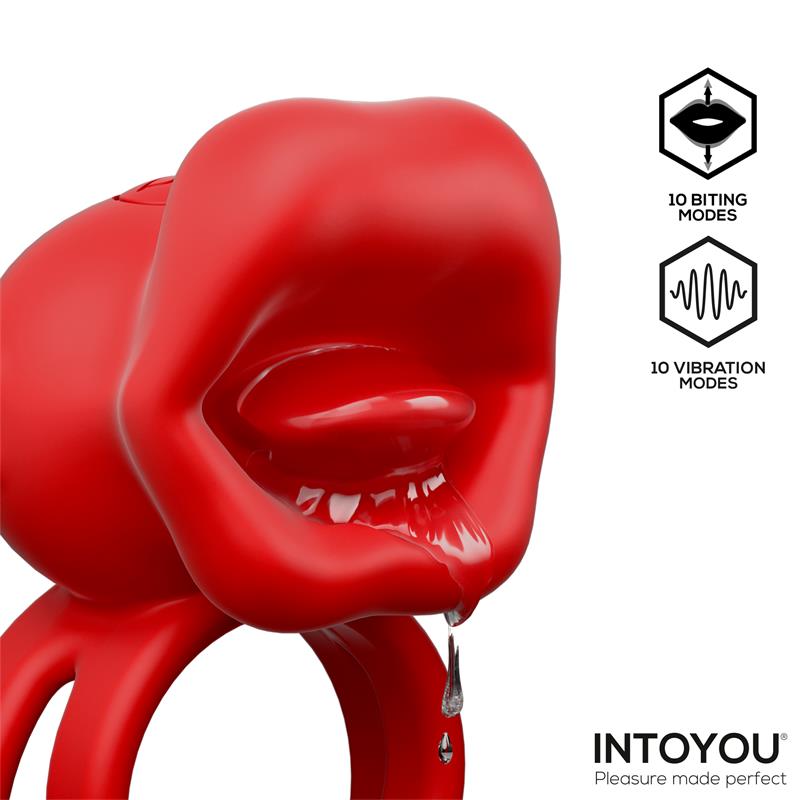 Intoyou anillo vibrador con mordisqueo "Bittey"