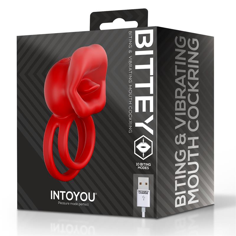 Intoyou anillo vibrador con mordisqueo "Bittey"
