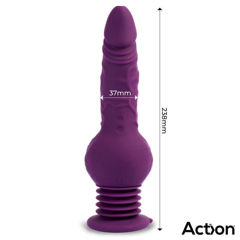 Action vibrador con thrusting y ventosa "Ultra Jet Thruster"