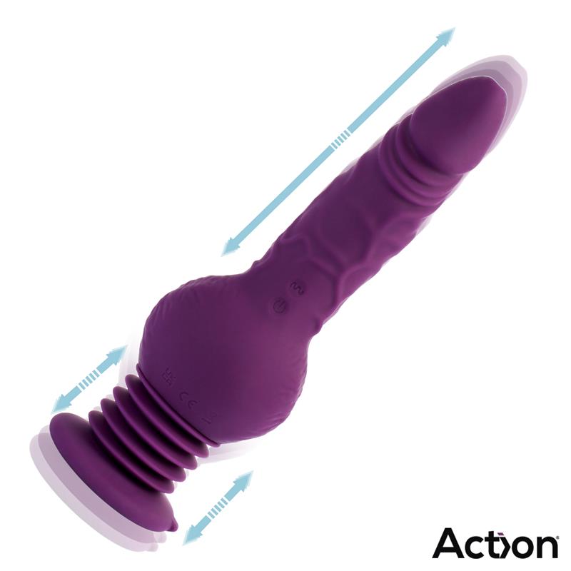 Action vibrador con thrusting y ventosa "Ultra Jet Thruster"