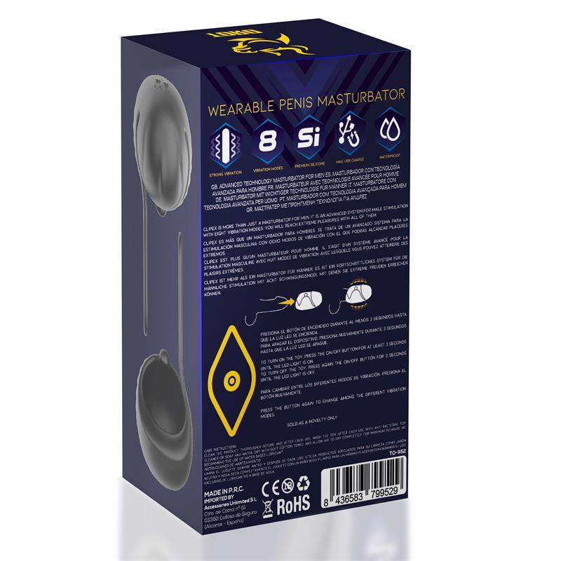 Minothor masturbador masculino ajustable con clip "Clipex"