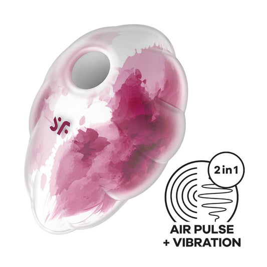 Satisfyer succionador de clítoris con vibración "Cloud Dancer" red