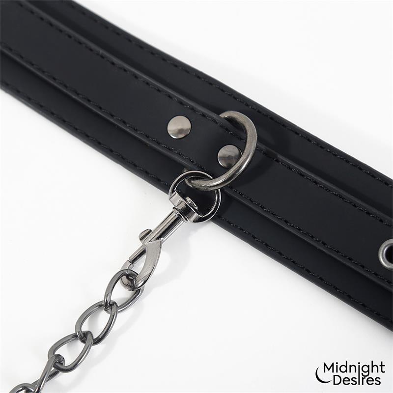 Midnight Desires collar con esposas para tobillos "Collar con Esposas para Tobillos con Cadena"