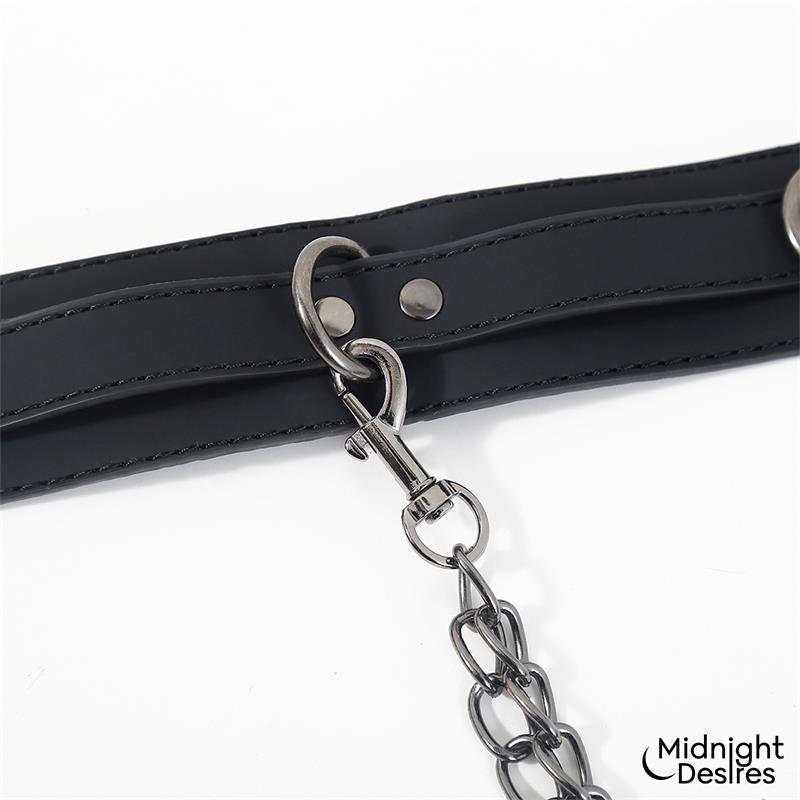 Midnight Desires collar con esposas para tobillos "Collar con Esposas para Tobillos con Cadena"