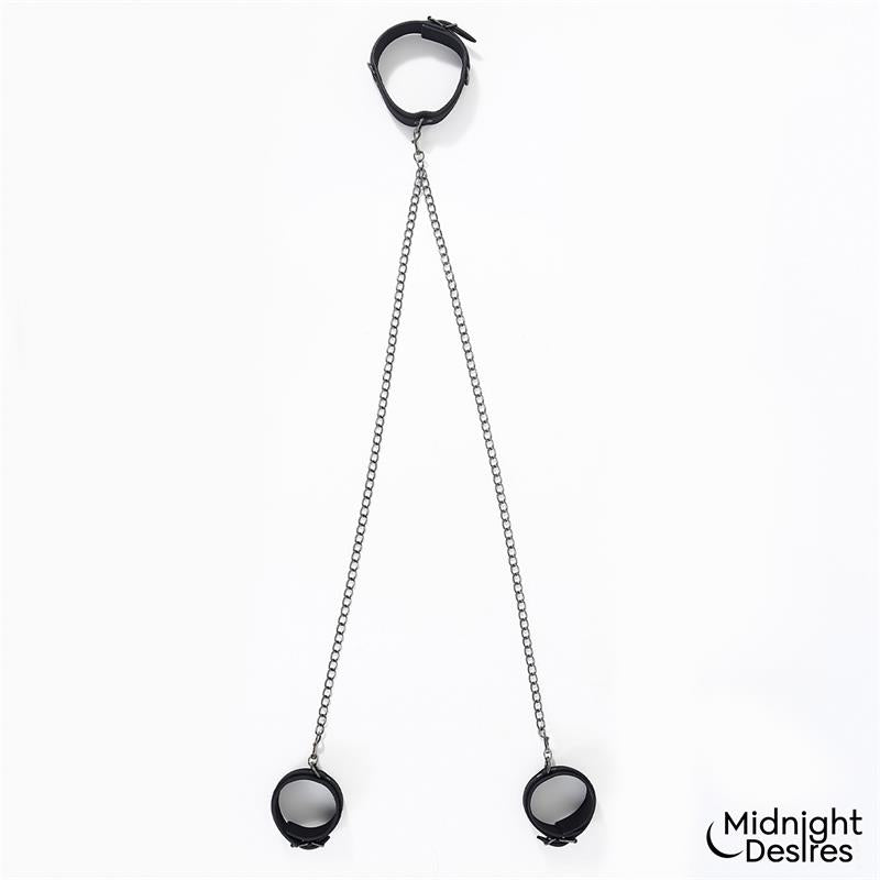 Midnight Desires collar con esposas para tobillos "Collar con Esposas para Tobillos con Cadena"