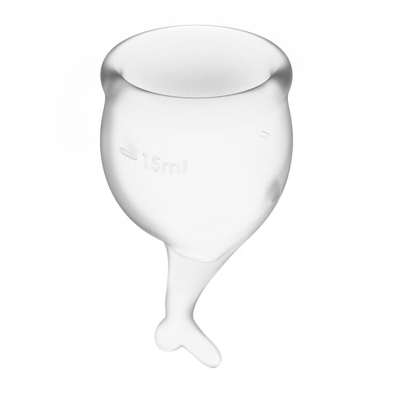 Satisfyer copas menstruales de silicona médica · pack de 2 "Feel Secure"