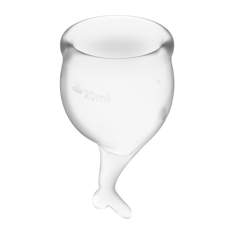 Satisfyer copas menstruales de silicona médica · pack de 2 "Feel Secure"