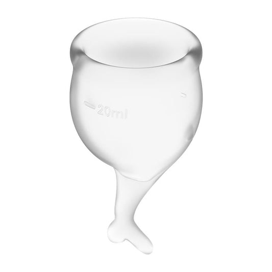 Satisfyer copas menstruales de silicona médica · pack de 2 "Feel Secure"