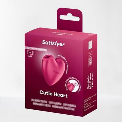 Satisfyer succionador de clítoris con pilas "Cutie Heart Battery"