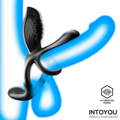 Intoyou doble anillo para el pene con estimulador de clítoris "Daxer"