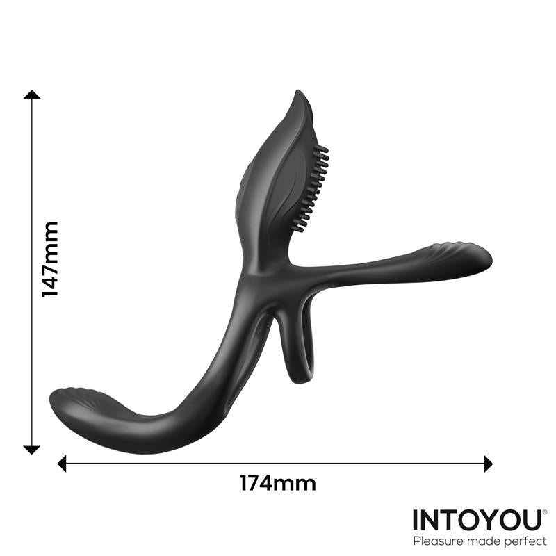 Intoyou doble anillo para el pene con estimulador de clítoris "Daxer"