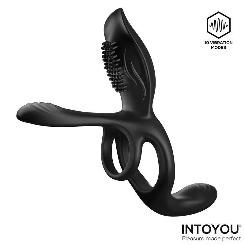 Intoyou doble anillo para el pene con estimulador de clítoris "Daxer"