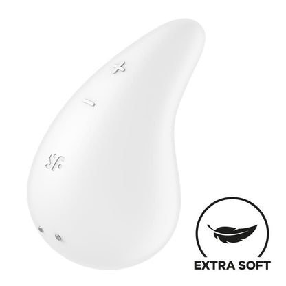 Satisfyer vibrador lay-on para el clítoris "Dew Drop" - Blanco